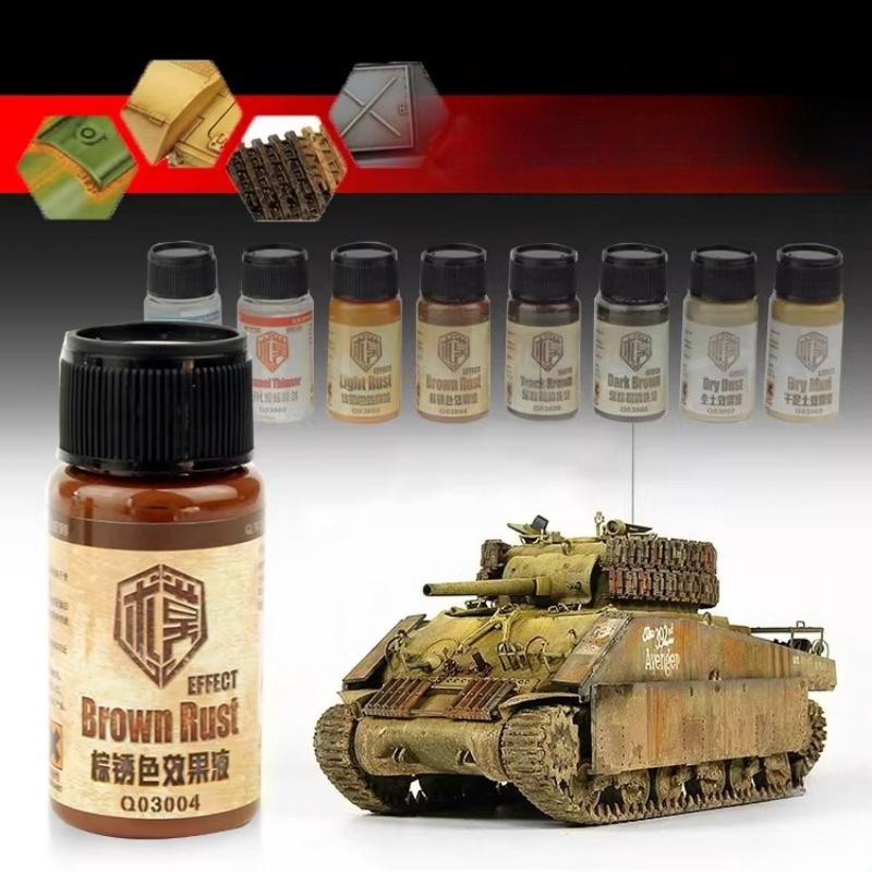 Tamiya Model Paint Set - 40ml/ボトル モデルラストオフペイント オールドエフェクトリキッド DIY手芸用 オートバイ/汽船/飛行機の退化効果を作る