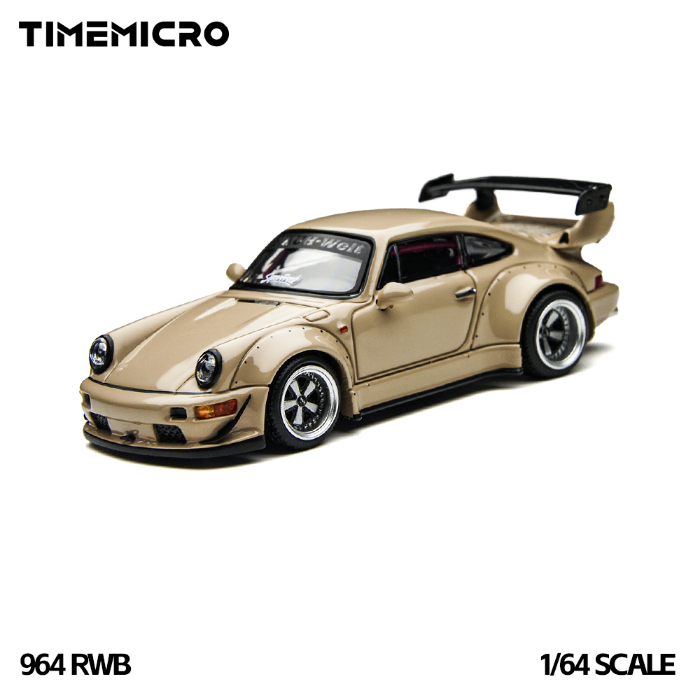 Die Cast Car 1 64 - タイムマイクロ1:64 RWB 964 ベージュ ギフトボックスセット ダイキャスト合金製シミュレーションカーモデル