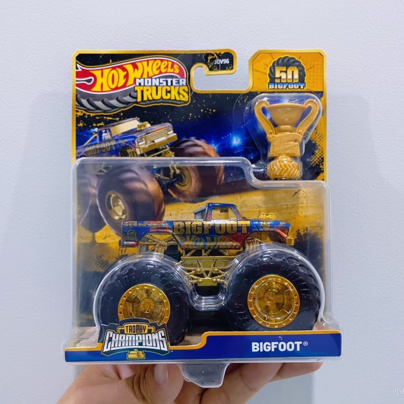 Hot Wheels Car Monster Trucks - ホットウィール モンスタートラック チャンピオン トロフィー シリーズ ダイキャストモデル