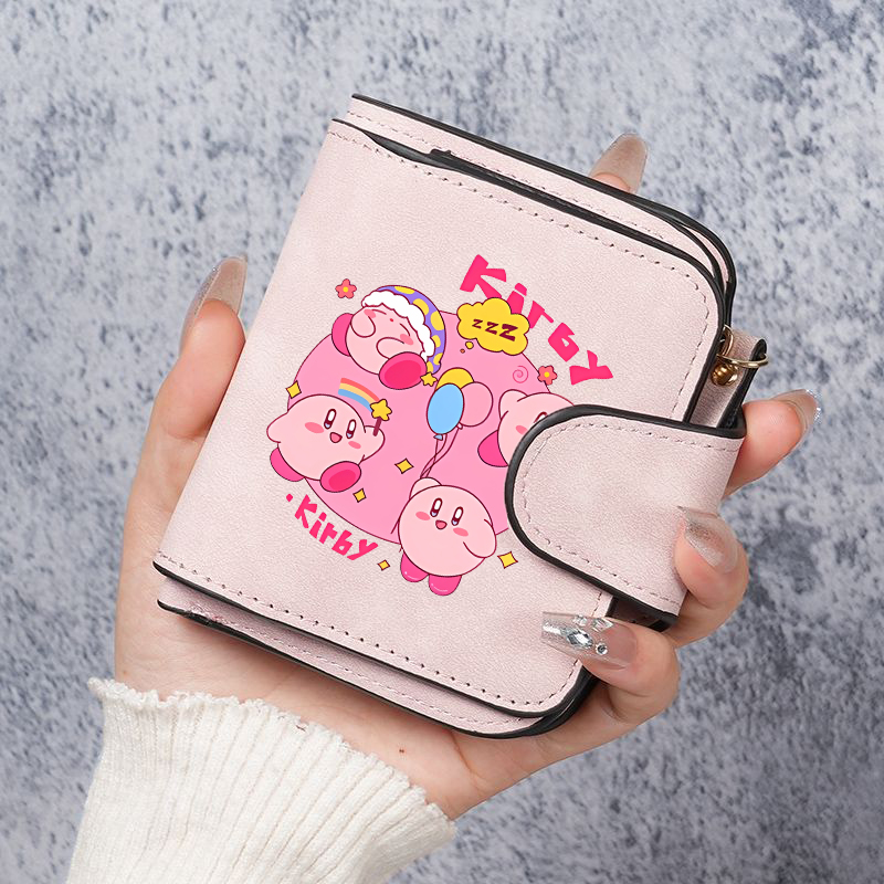 カービィのショートウォレット女性折りたたみ財布女性カードバッ - Card Top Loader のレビューと価格