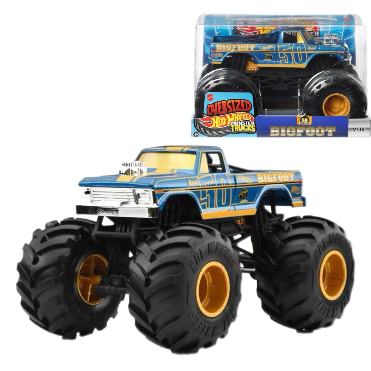 ホットウィール モンスタートラック ビッグフット 50周年記 - Hot Wheels Car Monster Trucks のレビューと価格