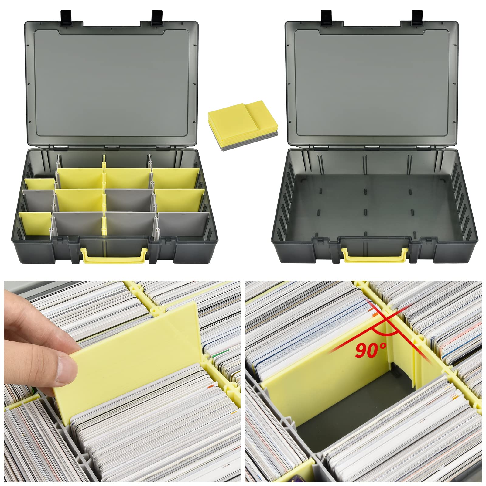 クリアトレーディングカード収納ボックス 2300枚以上収納可 - Trading Card Binder のレビューと価格