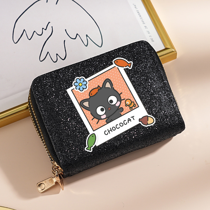 かわいい漫画財布女性シャイニングカードバッグチョコレートマネ - Card Top Loader のレビューと価格
