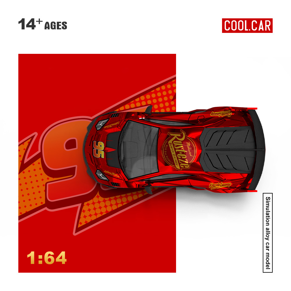 クールカー 1:64 GT EVO ライトニングメタルレッド - Die Cast Car 1 64 のレビューと価格