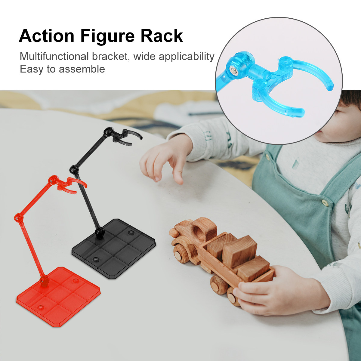5個入りアクションフィギュアベース、頑丈なディスプレイスタン - Action Figure Stand のレビューと価格