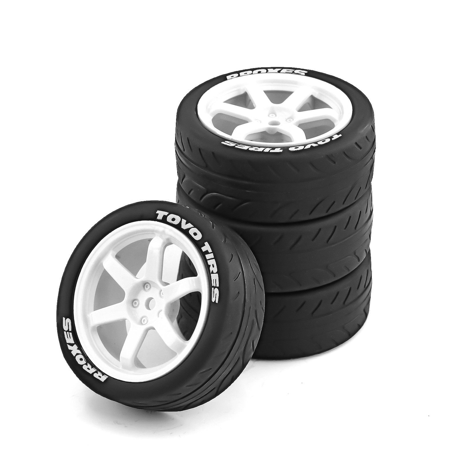 1/10 RCオンロードタイヤ ラバーラリーレーシングタイヤ - Tamiya Model Rc Car のレビューと価格