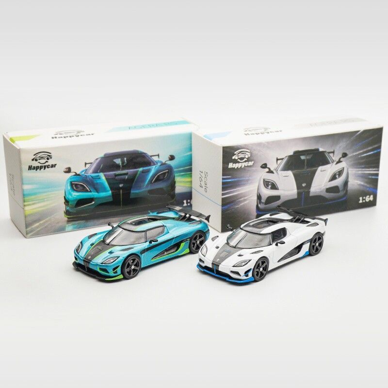 ハッピーカー 1/64 ケーニグセグ アゲーラRS ダイキャ - Die Cast Car 1 64 のレビューと価格