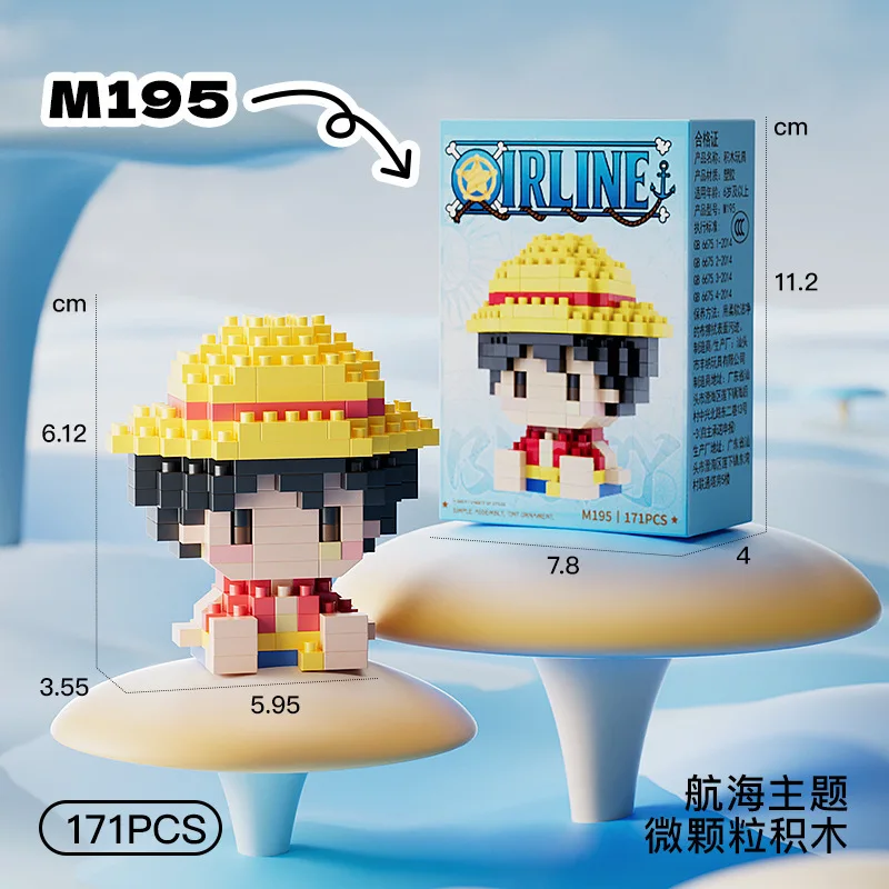 ONE PIECE 3Dアニメモデル 太陽神ニカ ルフィ マ - Building Block Mini のレビューと価格